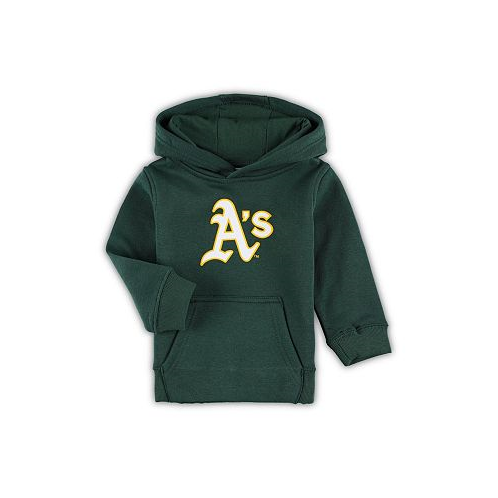 Outerstuff Toddler Boys and Girls Green Oakland Athletics Team Primary Logo Fleece Pullover Hoodie