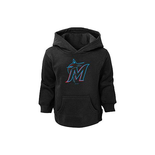 Outerstuff Toddler Boys and Girls Black Miami Marlins Primary Logo Pullover Hoodie