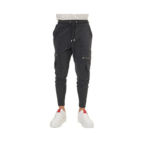 RON TOMSON Mens Modern Zipper Pocket Fitted Joggers