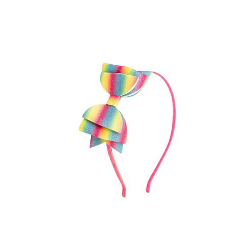 Sweet Wink Girls Rainbow Ombre Bow Headband