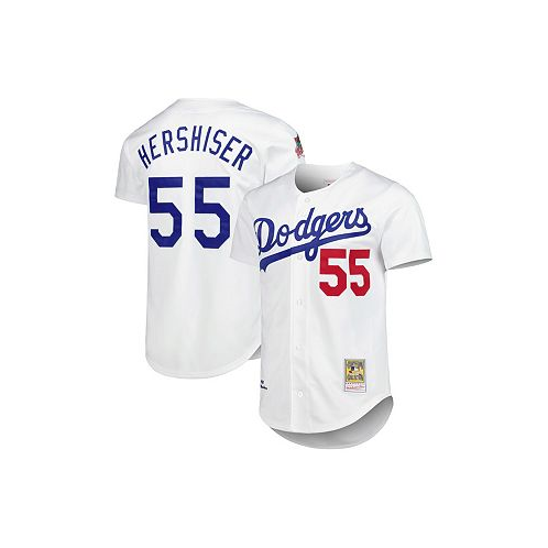 Mitchell & Ness Mens Orel Hershiser White Los Angeles Dodgers Cooperstown Collection Authentic Jersey
