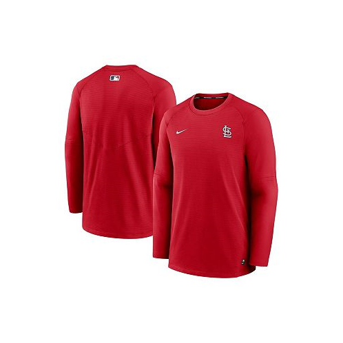 Nike Mens Red St. Louis Cardinals Authentic Collection Logo Performance Long Sleeve T-shirt
