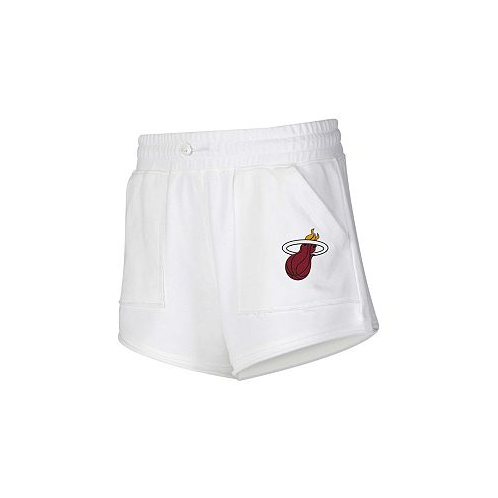 Concepts Sport Womens White Miami Heat Sunray Shorts