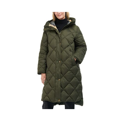 Barbour Womens Sandyford Quilted Hooded Puffer Coat