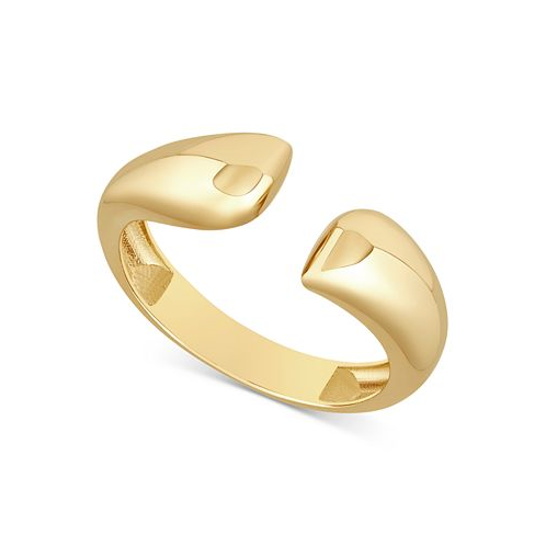 Macys Polished Rounded Edge Cuff Ring in 10k Gold