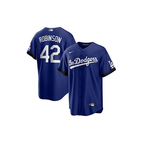 Nike Mens Jackie Robinson Royal Los Angeles Dodgers City Connect Replica Player Jersey