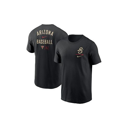 Nike Mens Black Arizona Diamondbacks City Connect 2-Hit T-shirt