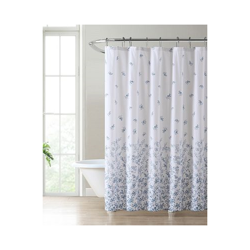 Laura Ashley Flora Cotton 72 x 72 Shower Curtain