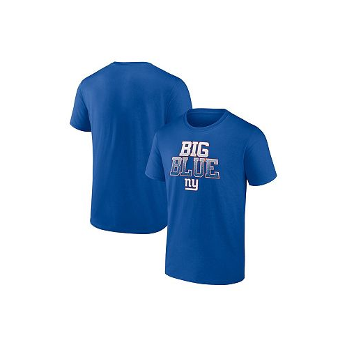Fanatics Mens Royal New York Giants Big Blue Heavy Hitter T-shirt