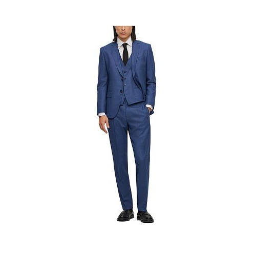 Hugo Boss Mens Three-Piece Slim-Fit Suit