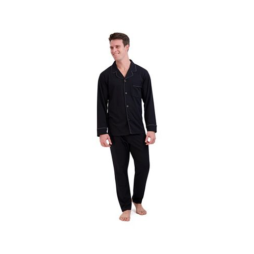 Hanes Mens Big and Tall Cotton Modal Knit Pajama 2 Piece Set