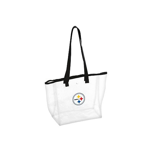 Logo Brands Womens Pittsburgh Steelers Stadium Clear Tote