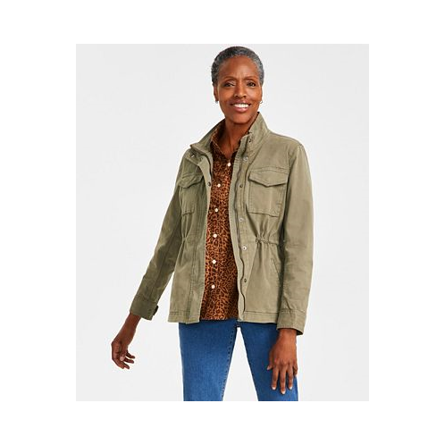 Style & Co Womens Twill Jacket