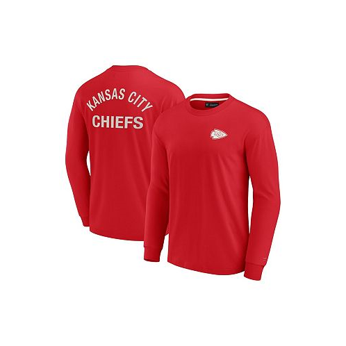 Fanatics Signature Mens and Womens Red Kansas City Chiefs Super Soft Long Sleeve T-shirt