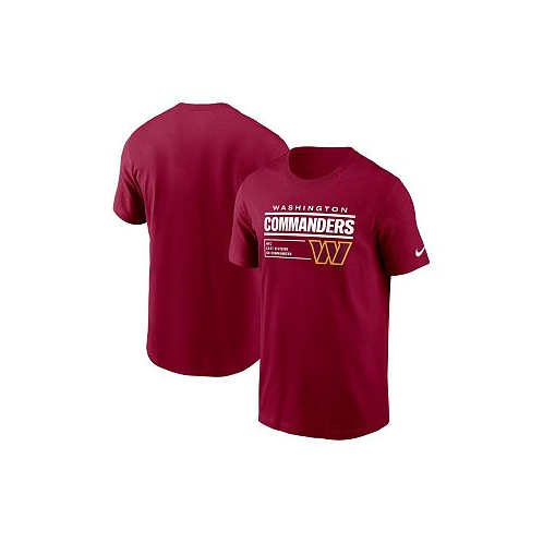 Nike Mens Burgundy Washington Commanders Division Essential T-shirt