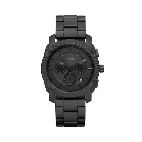 Fossil Mens Machine Chronograph Black Stainless Steel Watch 42mm