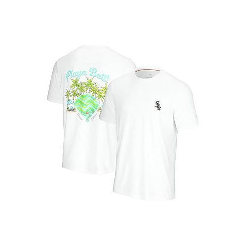 Tommy Bahama Mens White Chicago White Sox Playa Ball T-shirt