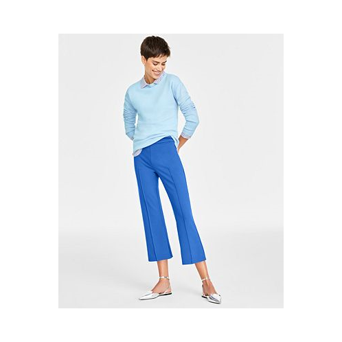 On 34th Womens Cobalt Glaze Ponte Kick-Flare Ankle Pants Regular and Short Lengths