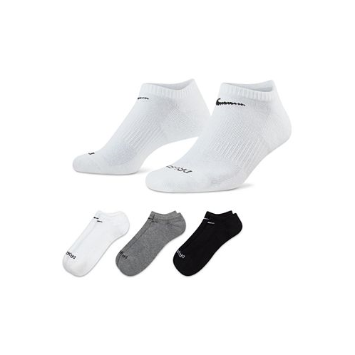 Nike Mens Everyday Plus Cushion Training No-Show Socks 3 Pairs