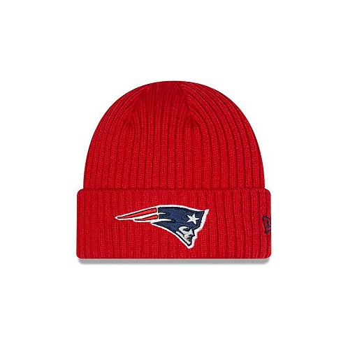 New Era Big Boys and Girls Red New England Patriots Core Classic Cuffed Knit Hat