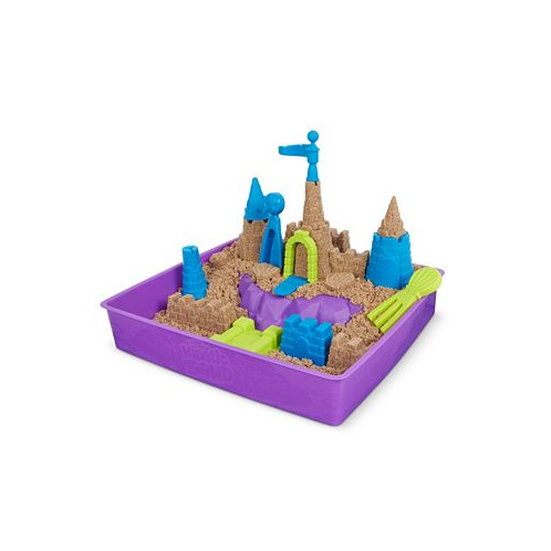 Kinetic Sand Deluxe Beach Castle Playset with 2.5Lbs of Beach Sand includes Molds and Tools Sensory Toys for Kids Ages 5 Plus