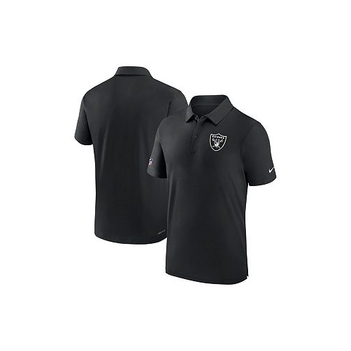 Nike Mens Black Las Vegas Raiders Sideline Coaches Performance Polo Shirt