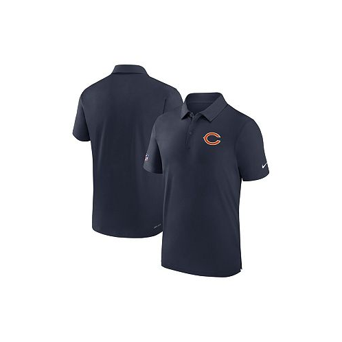 Nike Mens Navy Chicago Bears Sideline Coaches Performance Polo Shirt