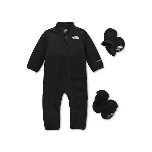 The North Face Baby Boys Fleece Coverall Mittens and Socks 3 Piece Set