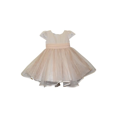 Blueberi Boulevard Baby Girls Fit-and-Flare Satin and Tulle Dress