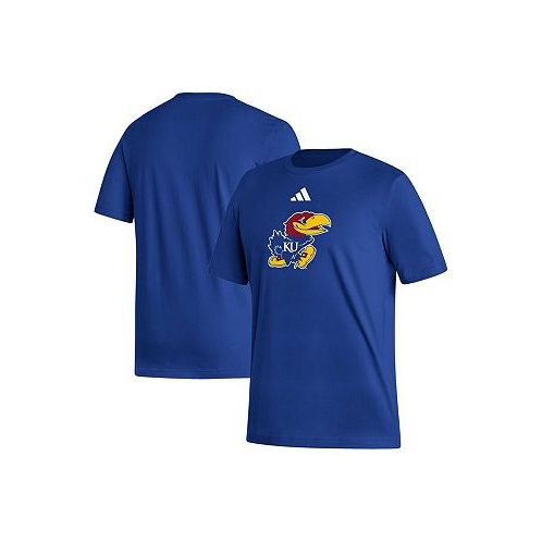 Adidas Mens Royal Kansas Jayhawks Logo Fresh T-shirt