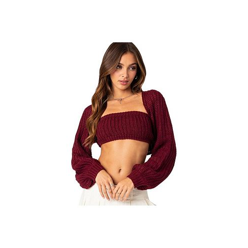 Edikted Cori two piece knitted bandeau top