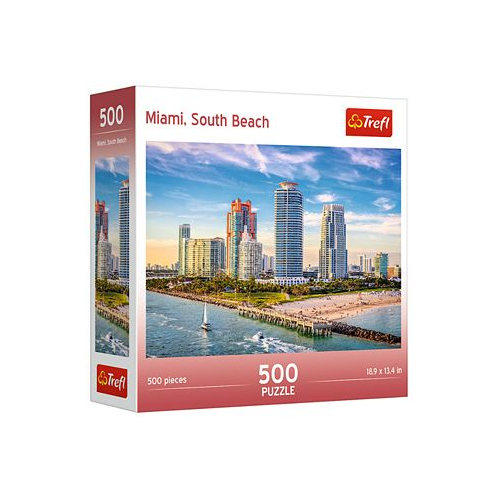 Trefl Red Puzzle 500 Piece - Miami South Beach