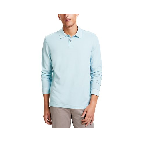 Alfani Mens Classic-Fit Solid Long-Sleeve Polo Shirt