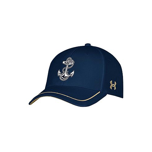 Under Armour Youth Boys and Girls Navy Navy Midshipmen Blitzing Accent Performance Adjustable Hat