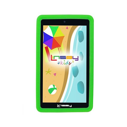 LINSAY New 7 Kids Wi-Fi Tablet PC 64GB New Android 13 with Kid Defender Case