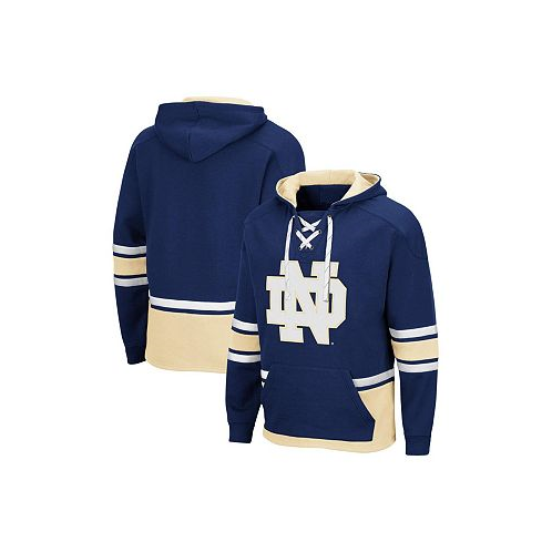 Colosseum Mens Navy Notre Dame Fighting Irish Lace Up 3.0 Pullover Hoodie
