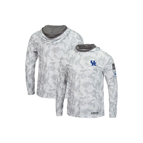 Colosseum Mens Arctic Camo Kentucky Wildcats OHT Military-Inspired Appreciation Long Sleeve Hoodie Top