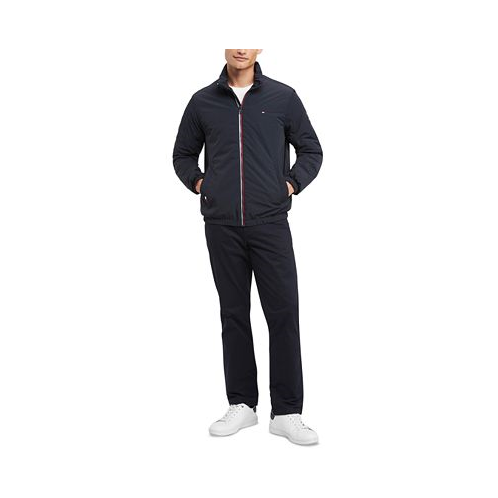 Tommy Hilfiger Mens Red White & Blue Full-Zip Jacket