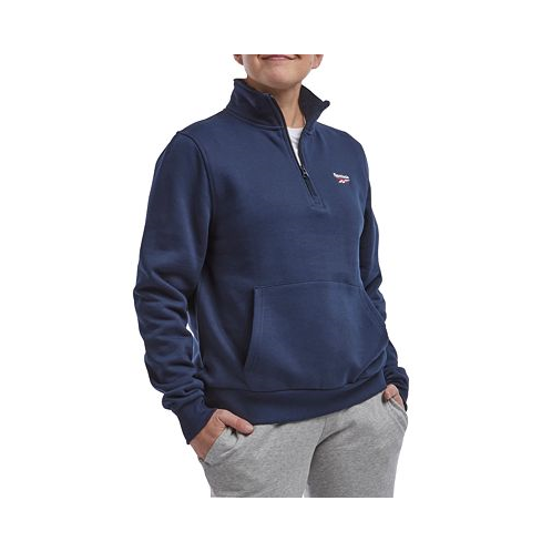 Reebok Womens Quarter-Zip Fleece Sweatshirt