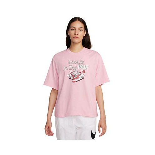 Nike Womens Cotton Sportswear Graphic T-Shirt