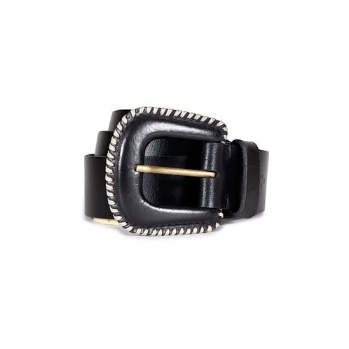Frye 38mm Covered Buckle Leather Belt