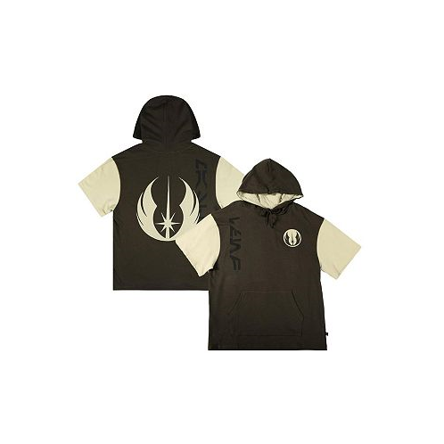 Heroes & Villains Mens and Womens Olive Star Wars Jedi Master Short Sleeve Pullover Hoodie
