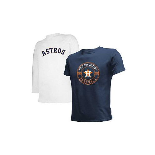 Stitches Big Boys Navy White Houston Astros T-shirt Combo Set