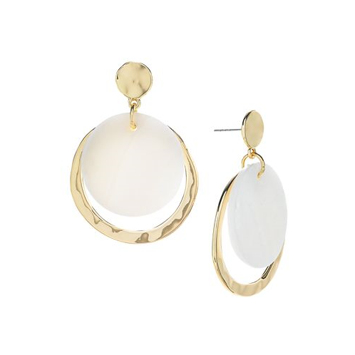 Style & Co Gold-Tone Crescent Drop Earrings