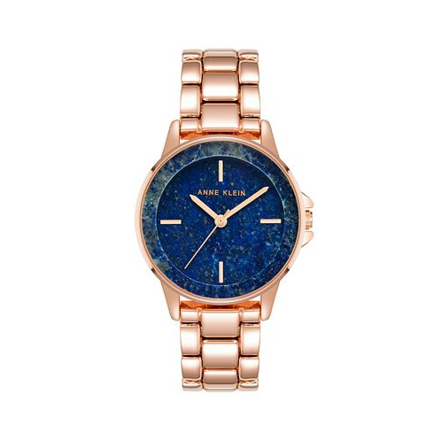 Anne Klein Womens Quartz Rose Gold-Tone Alloy Watch 30mm