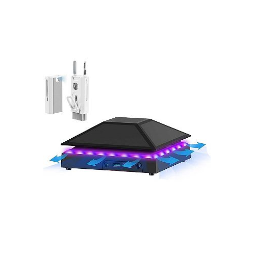 BOLT AXTION Cooling Fan for Xbox Series X with RGB Light Strip 3 Levels Adjustable Speed Cooler Fan System with Bundle