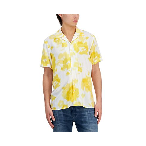 I.N.C. International Concepts Mens Camp-Collar Floral Shirt