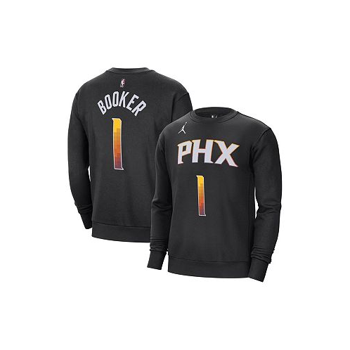 Jordan Mens Devin Booker Black Phoenix Suns Statement Name and Number Pullover Sweatshirt