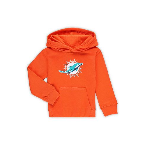 Outerstuff Toddler Boys and Girls Orange Miami Dolphins Logo Pullover Hoodie