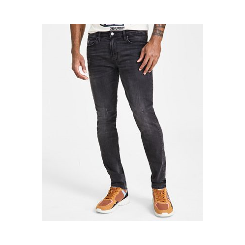 GUESS Mens Distressed Slim Tapered Fit Jeans